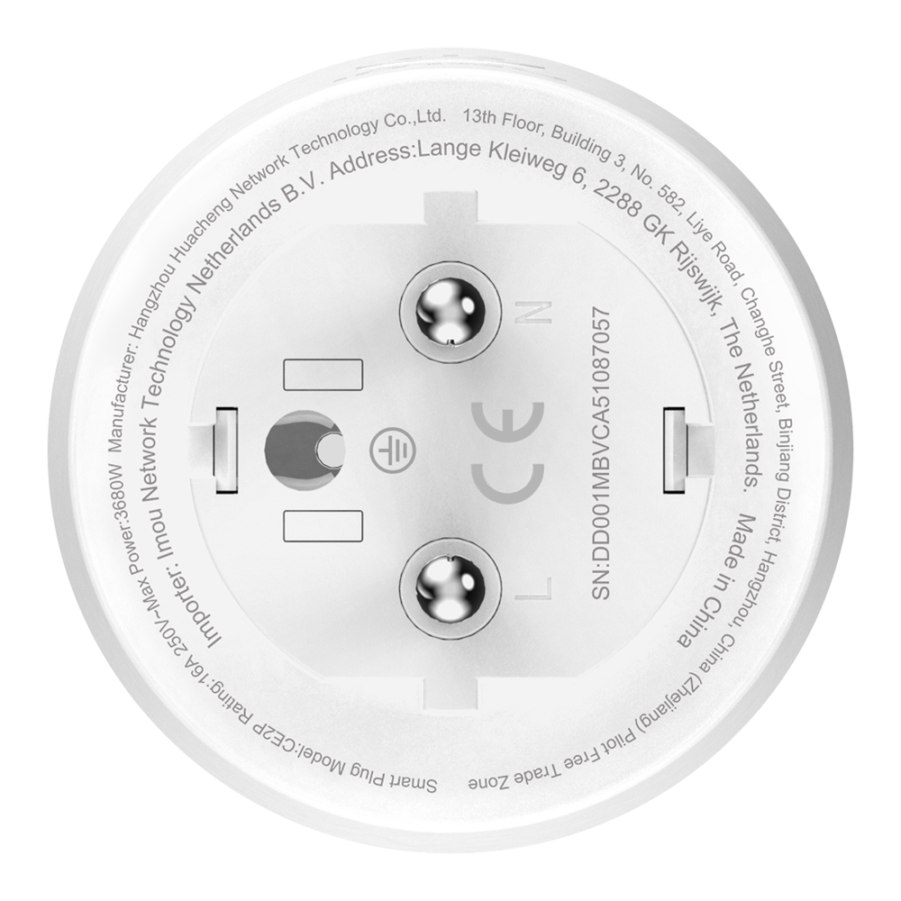 Pack 4 Prese intelligenti Imou - Misuratore di consumo - WiFi 2.4 GHz / Matter - Gestione dall'App - Basso consumo