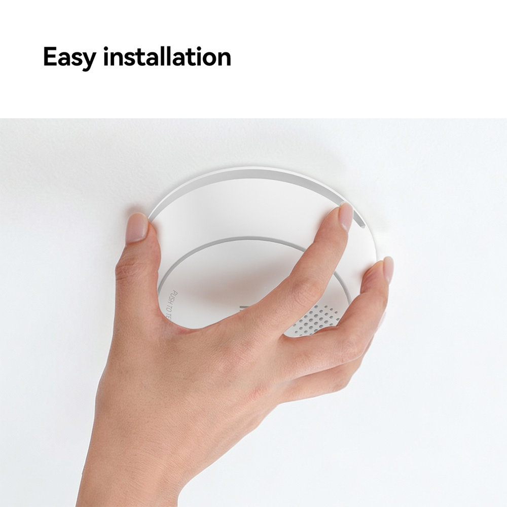 Rilevatore di fumo IMOU - Sirena 85 dB integrata - Protocollo Zigbee / Richiede Hub (incluso) - Multi-area Linked Alarm