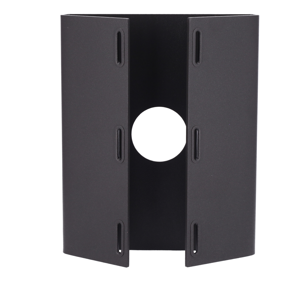 Supporto per palo - Per telecamere UNIVIEW PTZ - Adatto per esterni - Colore grigio - Passacavo