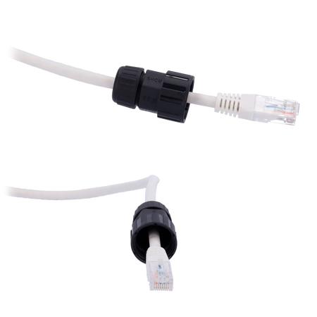 CON-RJ45-GLAND-W-BLACK