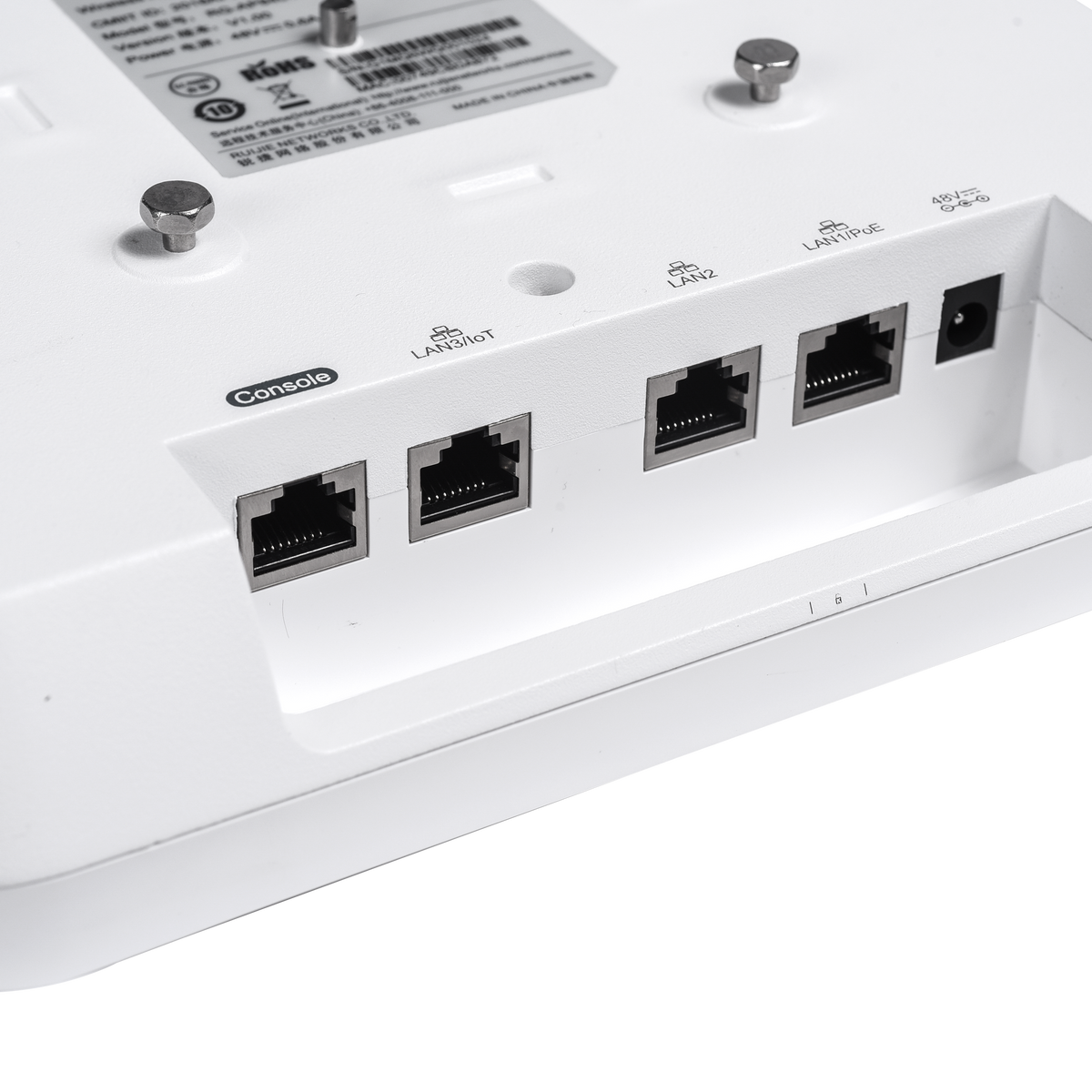 Ruijie Enterprise Ruijie - AP Omnidirezionale Wi-Fi 6 ad Alta Densità - Frequenza 2.4 e 5 GHz - Supporta 802.11a/b/g/n/a