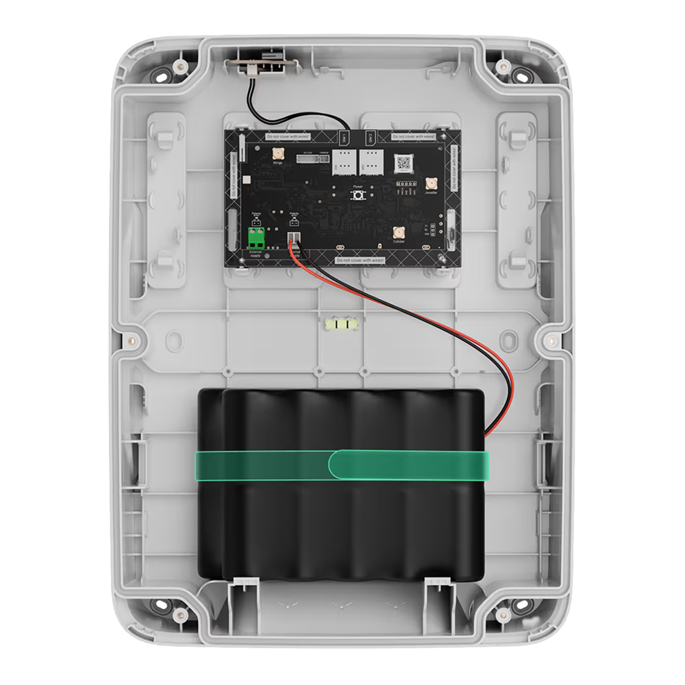 Batteria interna non ricaricabile - Connettore per il collegamento all'Hub BP integrato