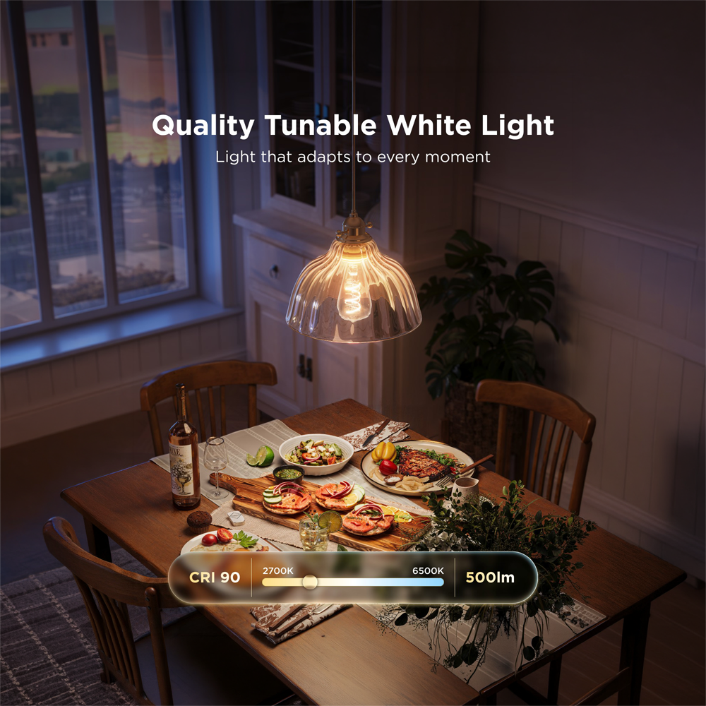 Lampadina intelligente Edison ST64 E27 Govee - Wi-Fi 2.4 GHz + Bluetooth - Colore segmentato + Bianco caldo/freddo