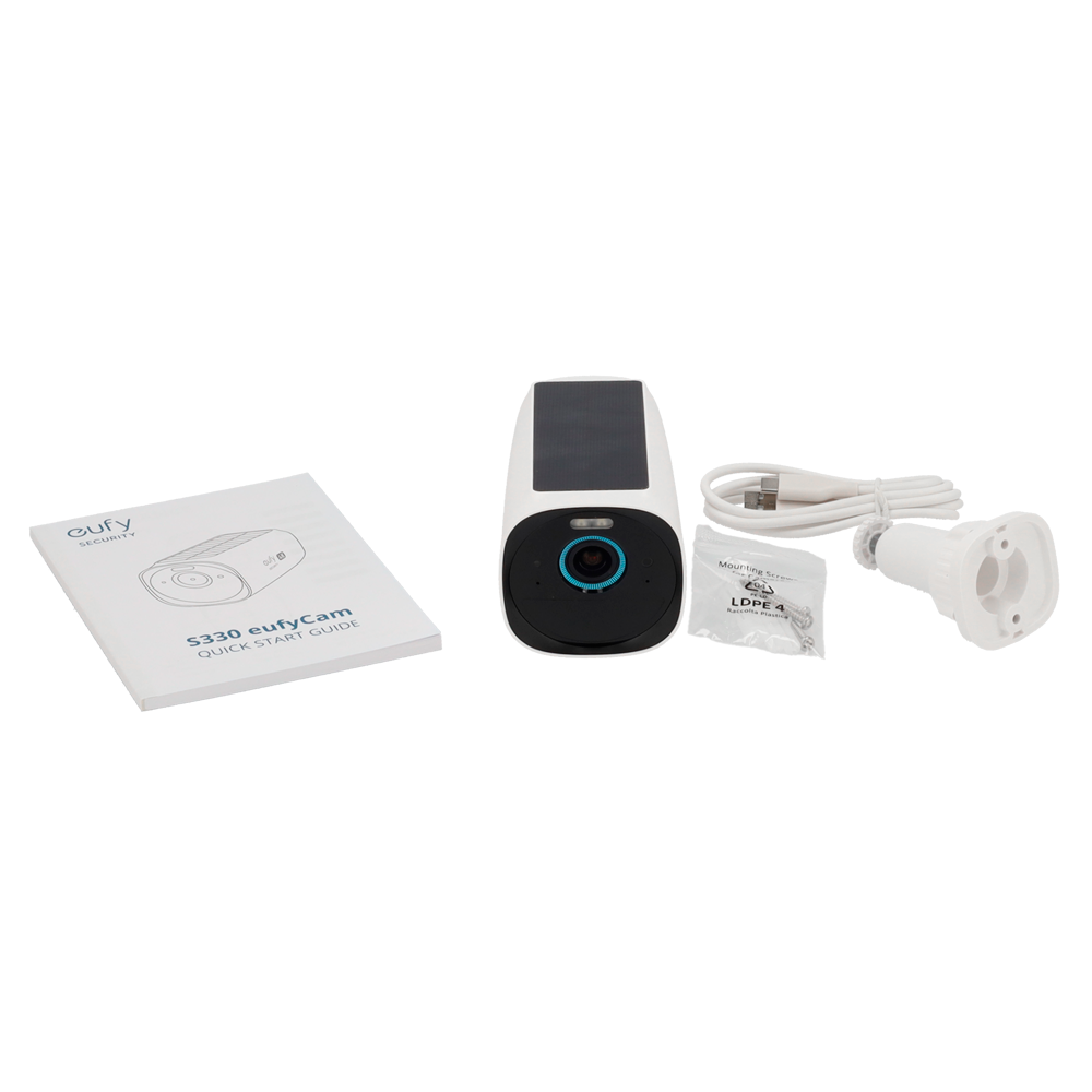 Telecamera 4K per HomeBase3 Eufy by Anker - 13000 mAh / Sensore PIR + Persone - Comunicazione RF a bassa frequenza