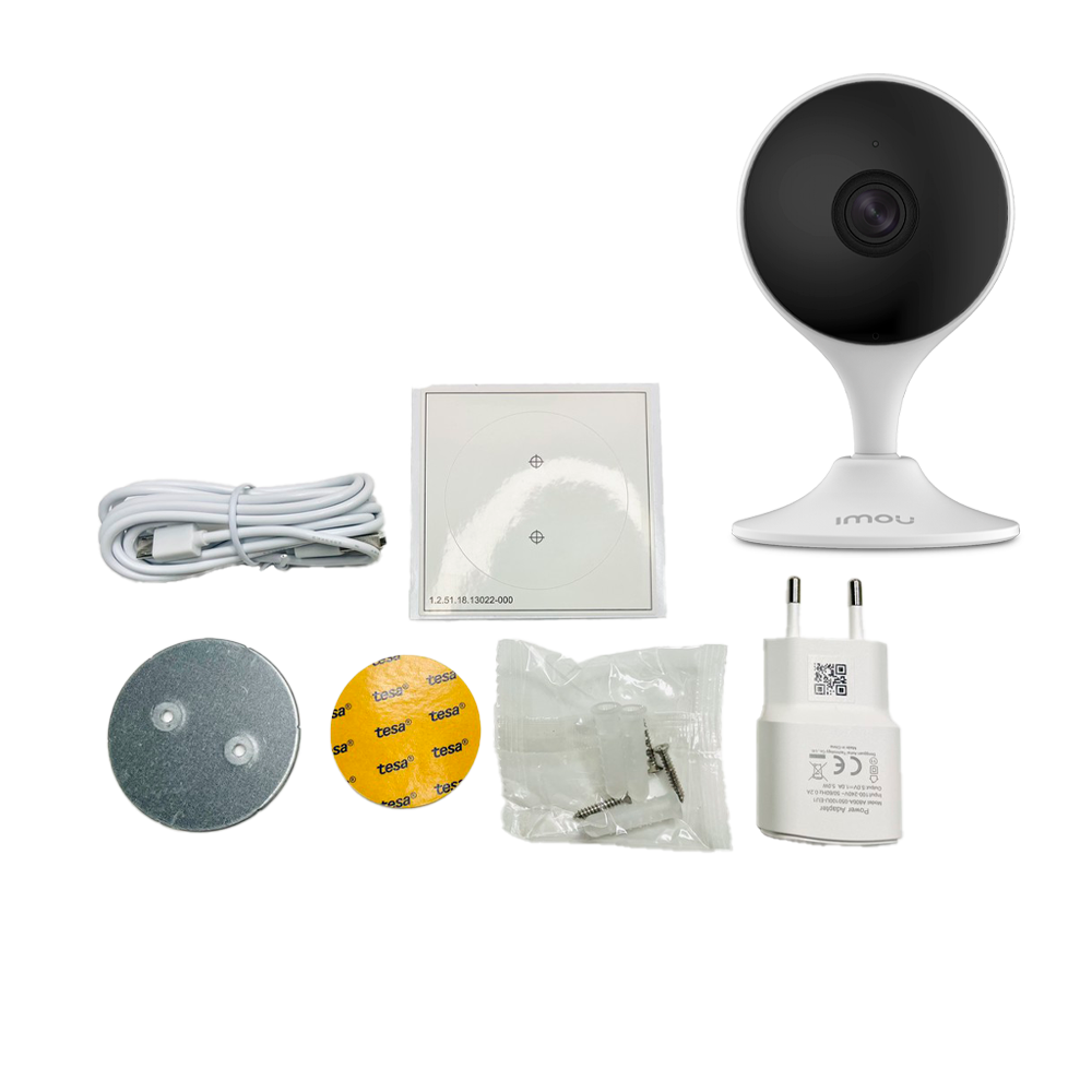 Imou Telecamera fissa Cue 2 2MP - WiFi 2.4 GHz - 2.8 mm / IR 10m - Audio bidirezionale / Sirena