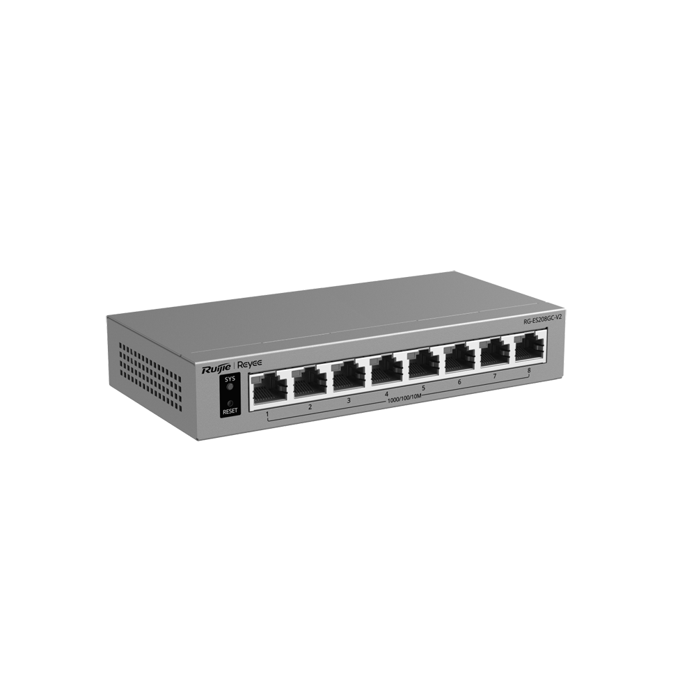 Ruijie Reyee Cloud Managed L2 Switch - 8 porte Gigabit Ethernet 10/100/1000 Mbps
