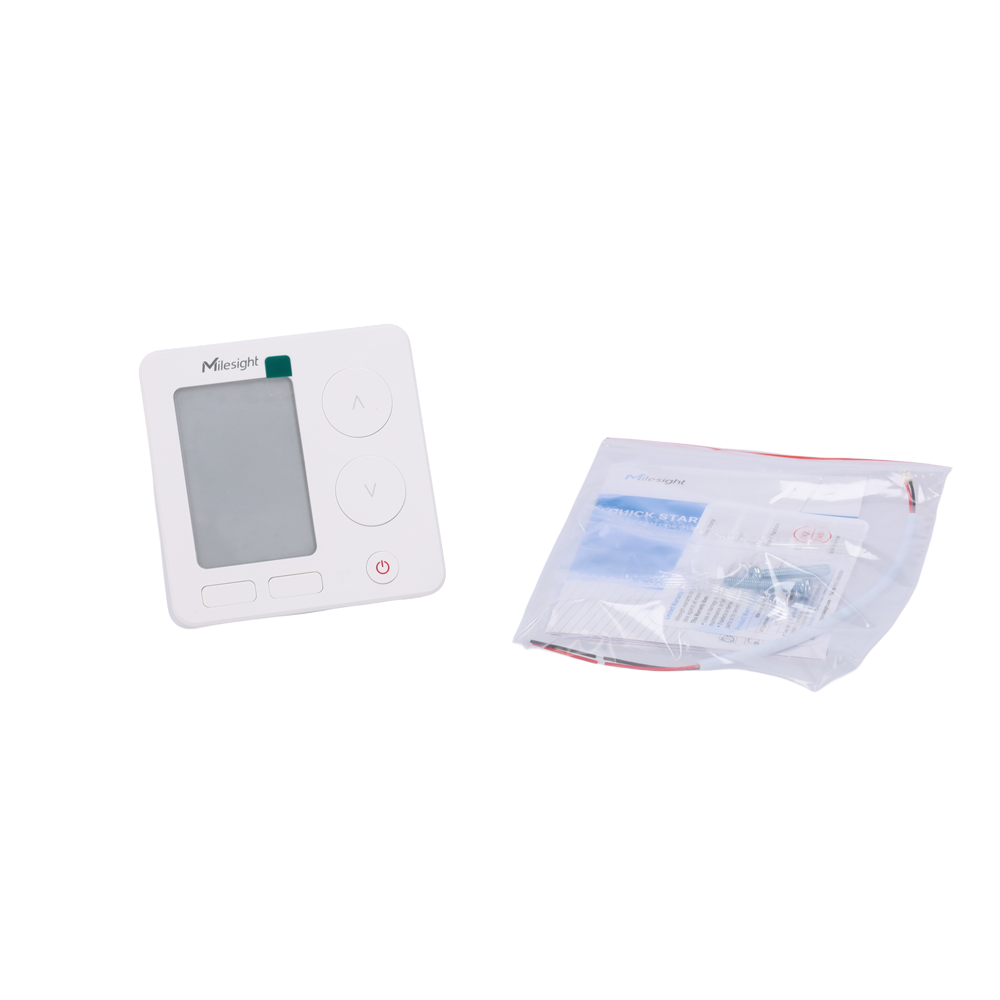 Milesight Controllo manuale e automatico del fancoil 2 e 4 tubi - Display e-ink 2,7" con temperatura, umidità e stato